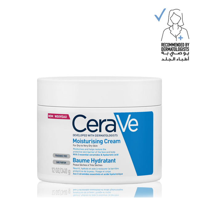 CeraVe Moisturizing Cream for Dry Skin with Hyaluronic Acid