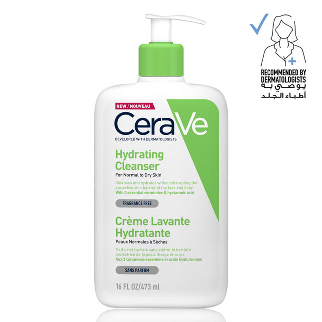 CeraVe Hydrating Cleanser for Normal to Dry Skin with Hyaluronic Acid