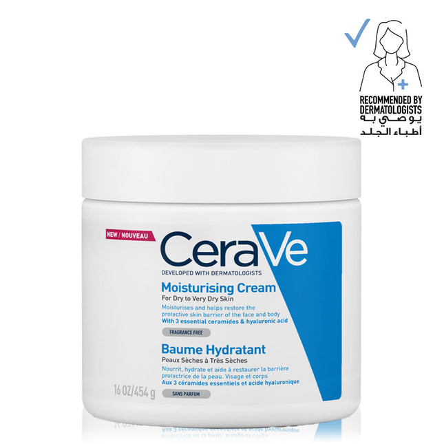 CeraVe Moisturizing Cream for Dry Skin with Hyaluronic Acid