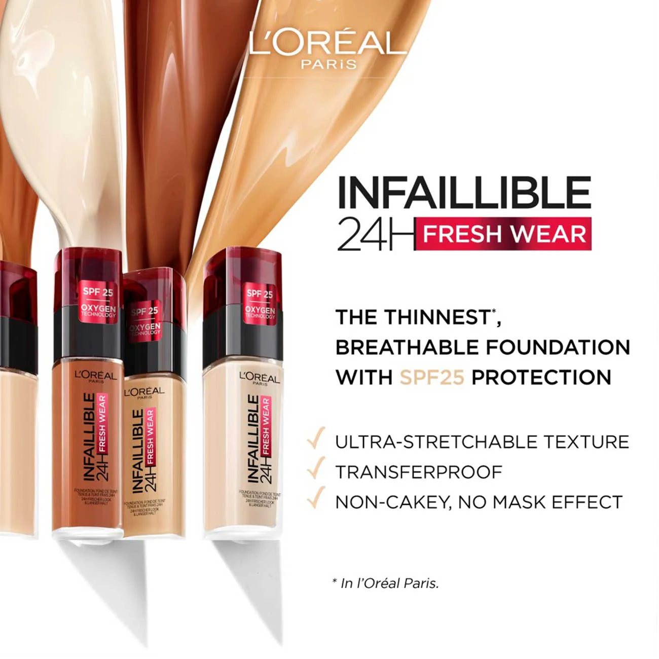 L'Oreal Infaillible 32H Freshwear Liquid Foundation SPF25