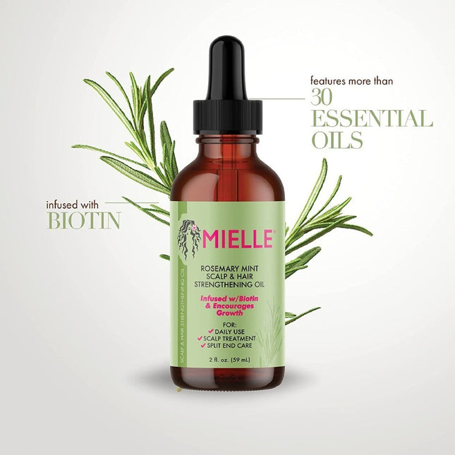Mielle, Rosemary Mint Scalp & Hair Strengthening Oil 59ml