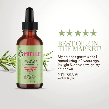 Mielle, Rosemary Mint Scalp & Hair Strengthening Oil 59ml