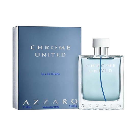 Azzaro Chrome United 100 ml ~ Eau De Toilette Pour Homme