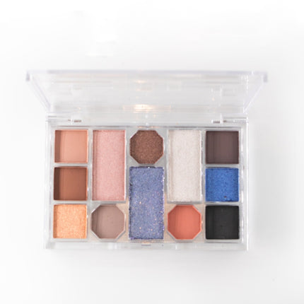Ruby Rose Crystal Eyeshadow Palette 12 Shades