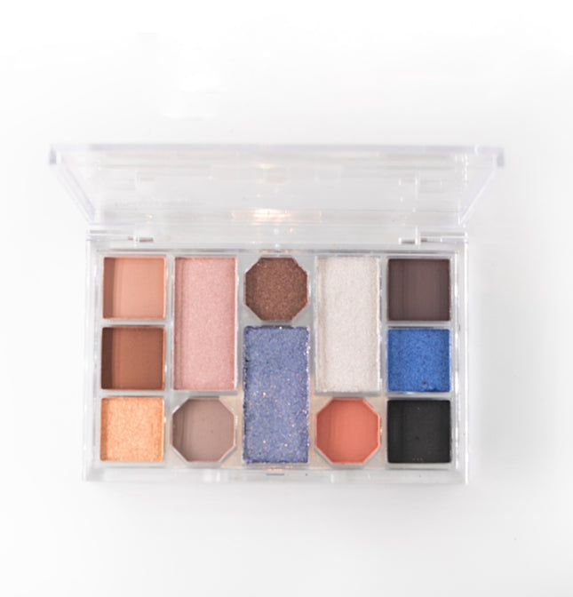 Ruby Rose Crystal Eyeshadow Palette 12 Shades