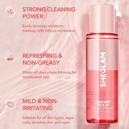 Sheglam Clear away eye & lip makeup remover