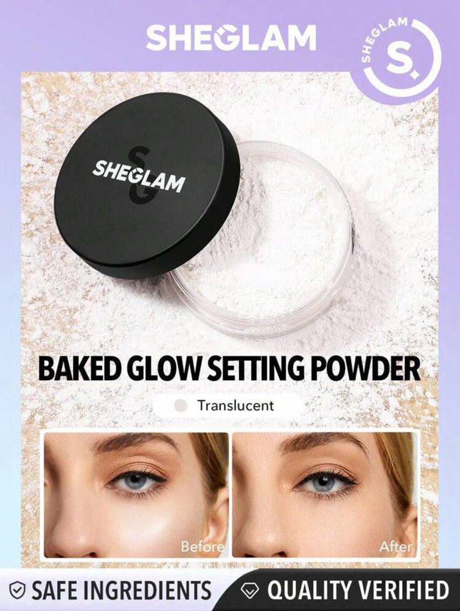 SHEGLAM Baked Glow loose Setting Powder-  Oil Control