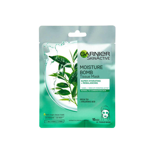 Garnier Hydra Bomb Green Tea Super-Hydrating & Rebalancing Tissue Mask