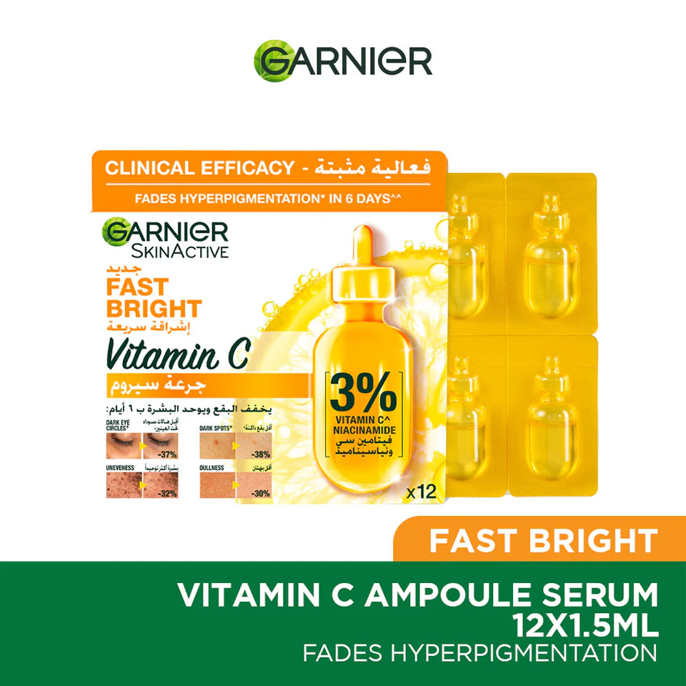 Gaarnier Skin Active Fast Bright Vitamin C Ampoule Serum