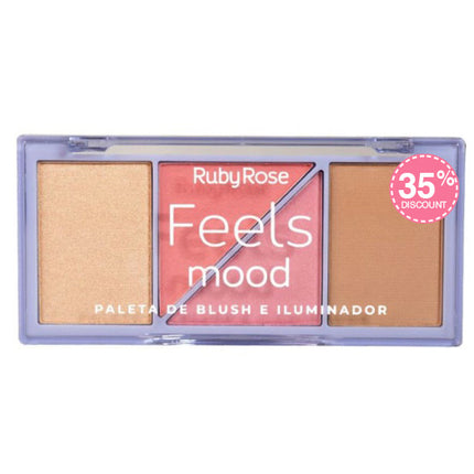 Ruby Rose Feels Mood Blush Illuminator Palette