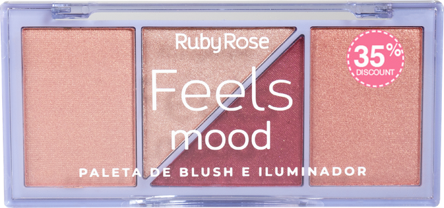 Ruby Rose Feels Mood Blush Illuminator Palette