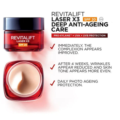 L'Oreal Revitalift Laser Renew Anti-Ageing Cream SPF20