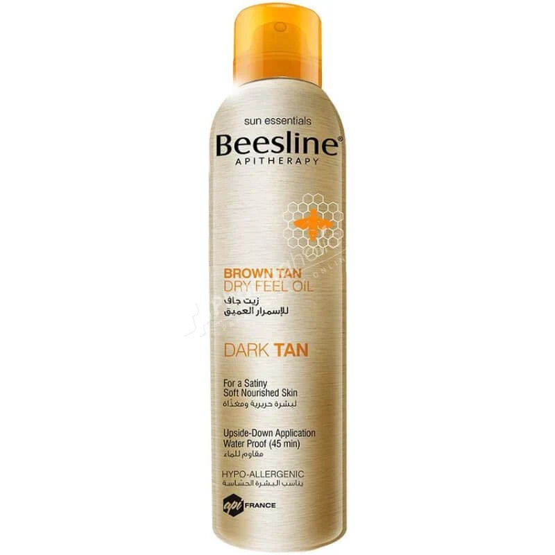 Beesline Brown Tan Dry Feel Oil Dark Tan Tanning 150ml