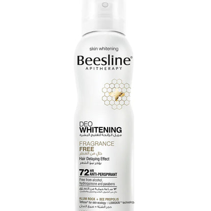 Beesline Deodorant Whitening Fragrance Free Spray