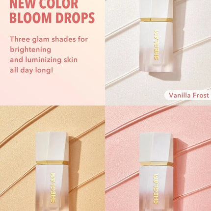 Sheglam Glow Bloom Liquid Highlighter-Gel Cream Highlighter Shimmer Dewy Finish Long Wear