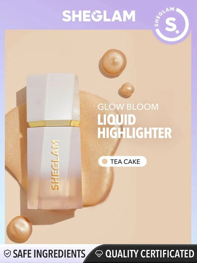 Sheglam Glow Bloom Liquid Highlighter-Gel Cream Highlighter Shimmer Dewy Finish Long Wear