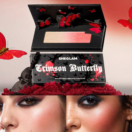 Sheglam Crimson Butterfly Phantom Kiss Lip Gloss Palette