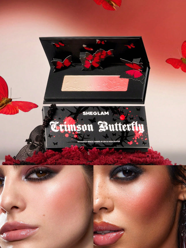 Sheglam Crimson Butterfly Phantom Kiss Lip Gloss Palette