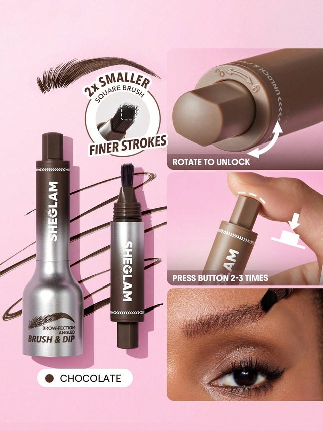 Sheglam Brow-Fection Angled Brush & Dip