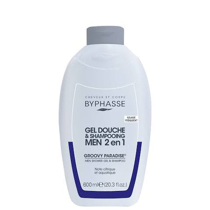 Byphasse Men 2 In 1 Shampoo and Shower Gel 600Ml