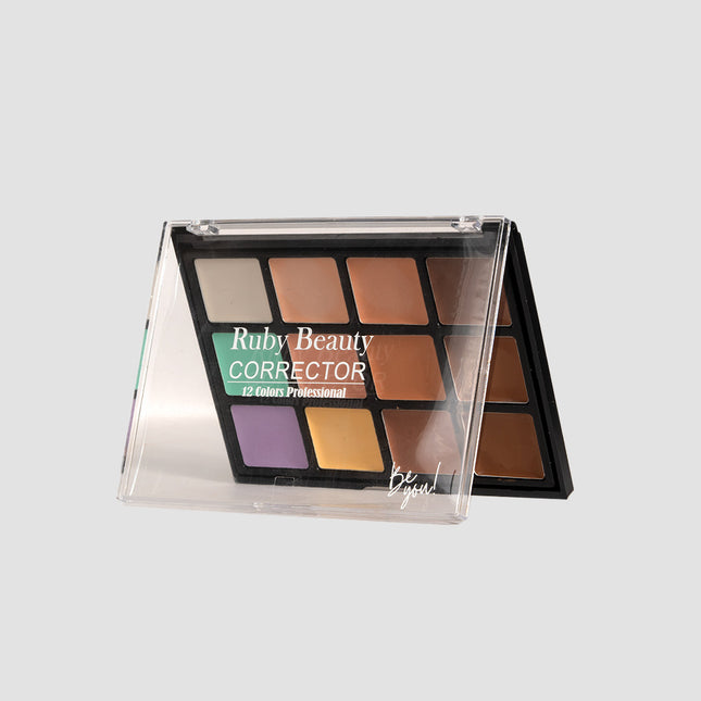 Ruby Beauty Corrector Palette – 12 Colors Professional